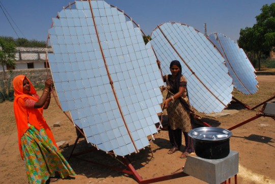 Solar Cooker developed by women of Barefoot College