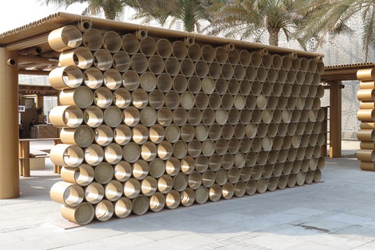 Shigeru-Ban-Cardboard-Pavilion-Abu-Dhabi-Art-Design-Souq-3-537x358