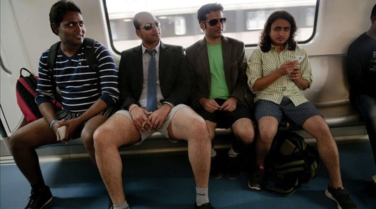 No pants subway ride 2014