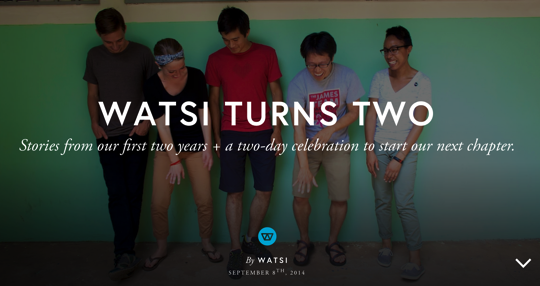 Watsi turns two