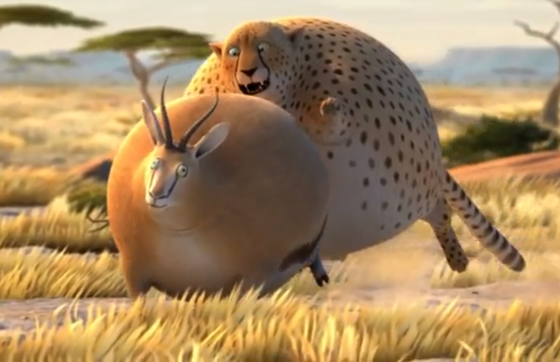動画 もしもアフリカの野生動物チーターやシマウマが太りすぎて丸くなったら トジョウエンジン